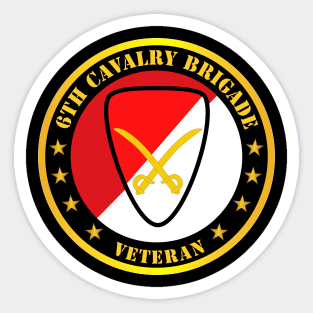 6th Cavalry Brigade Veteran Sticker